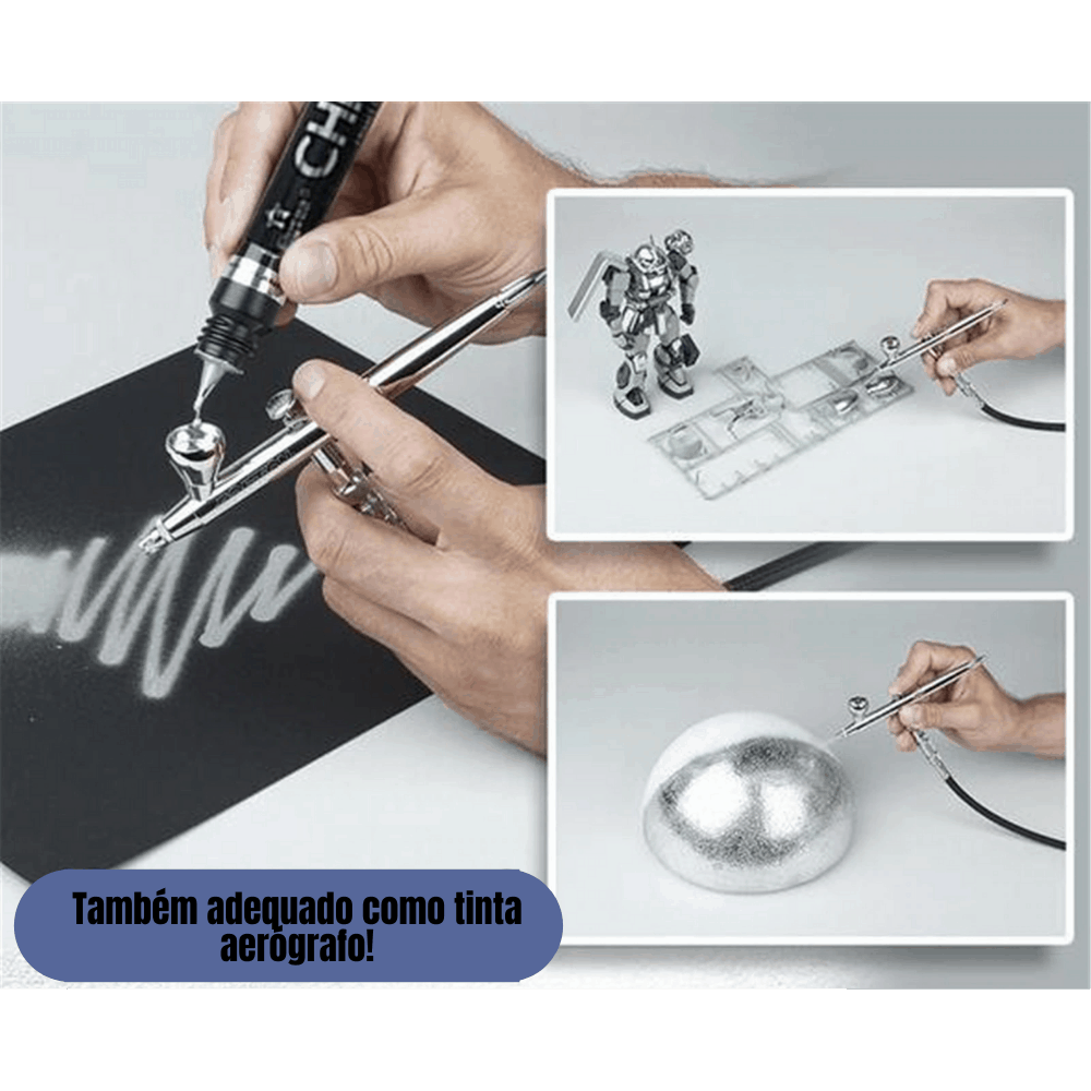 Caneta cromada multiuso Chrome Paint™