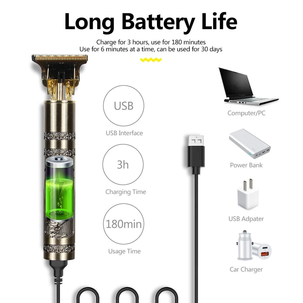 Máquina Profissional de Cortar Cabelo